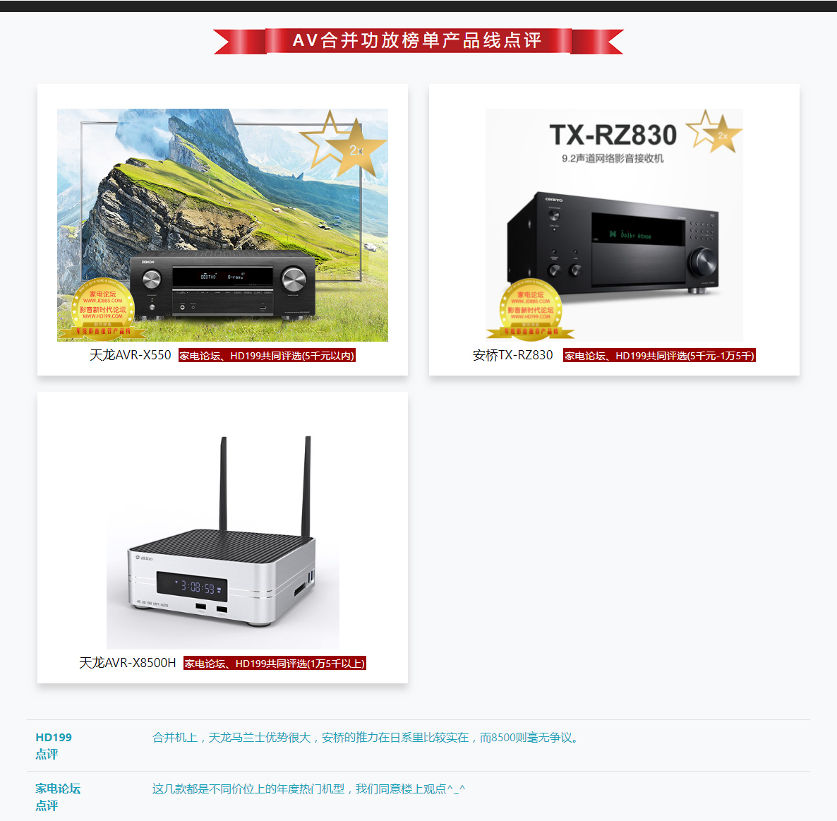 2018-2019年度影音推薦產(chǎn)品獎(jiǎng)-家電論壇與HD199論壇歲末聯(lián)手打造_09